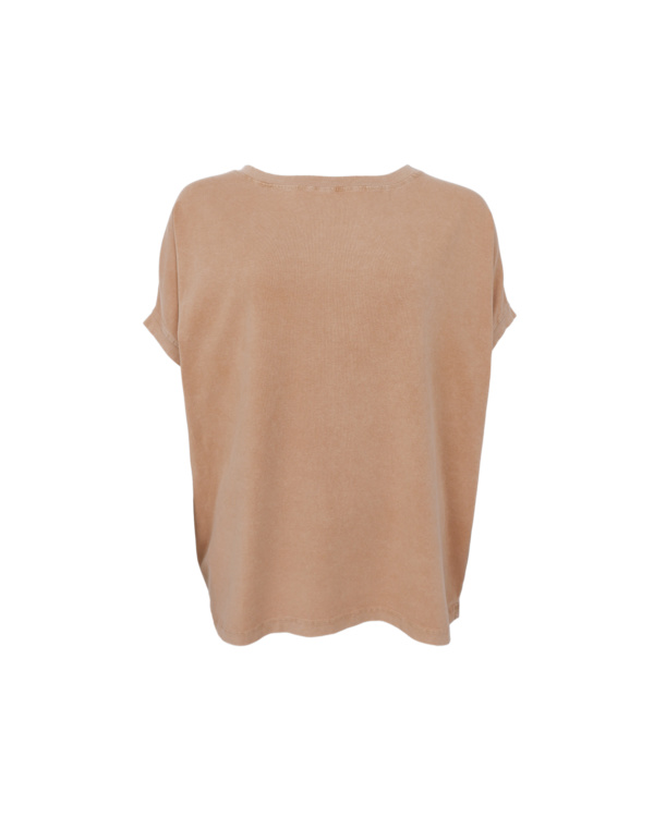 Black Colour T-shirt caramel