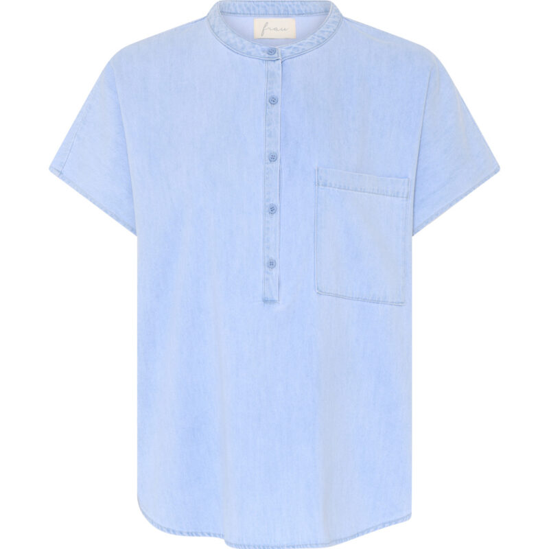 Frau Colombo top lys denim
