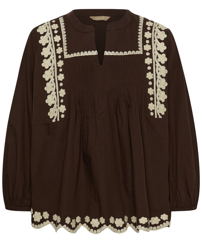 Culture Viba bluse brun