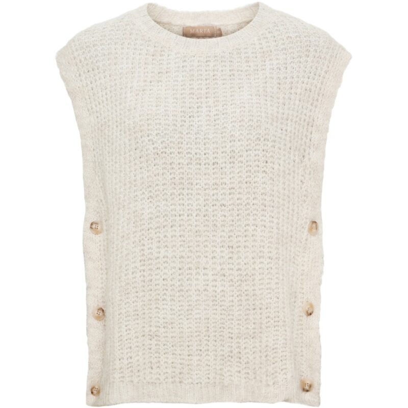 Marta beige strik vest
