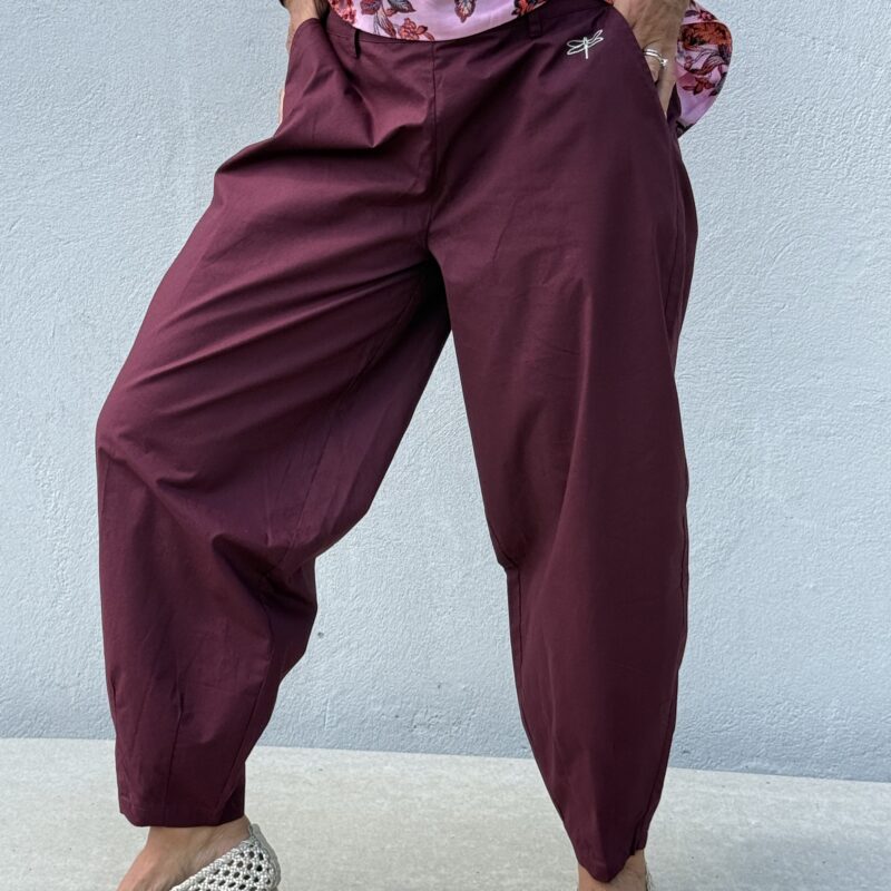 Gaspar poplin buks plum