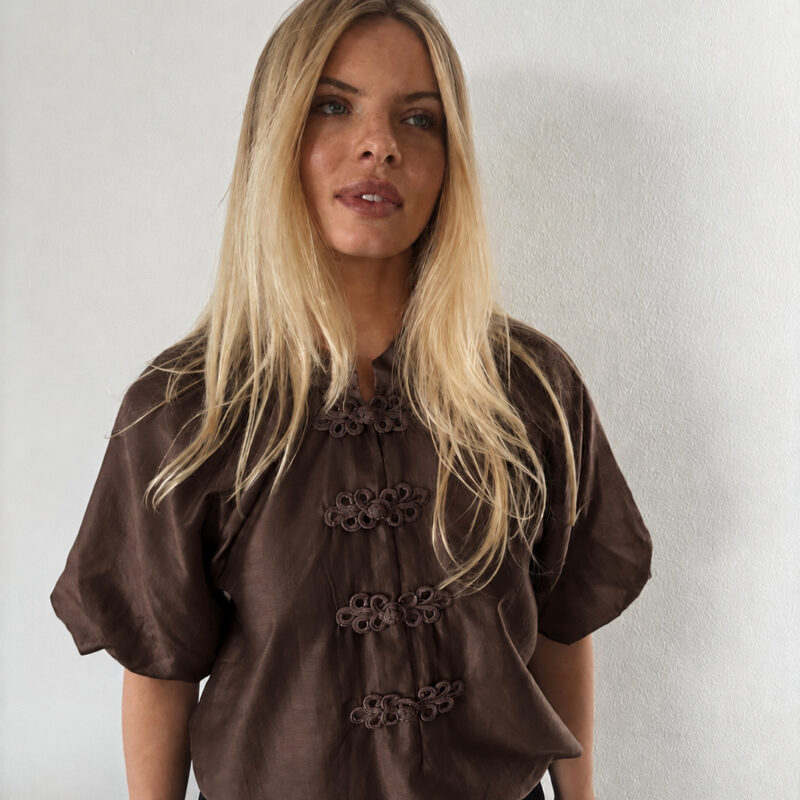 Continue Evelyn Bluse brun