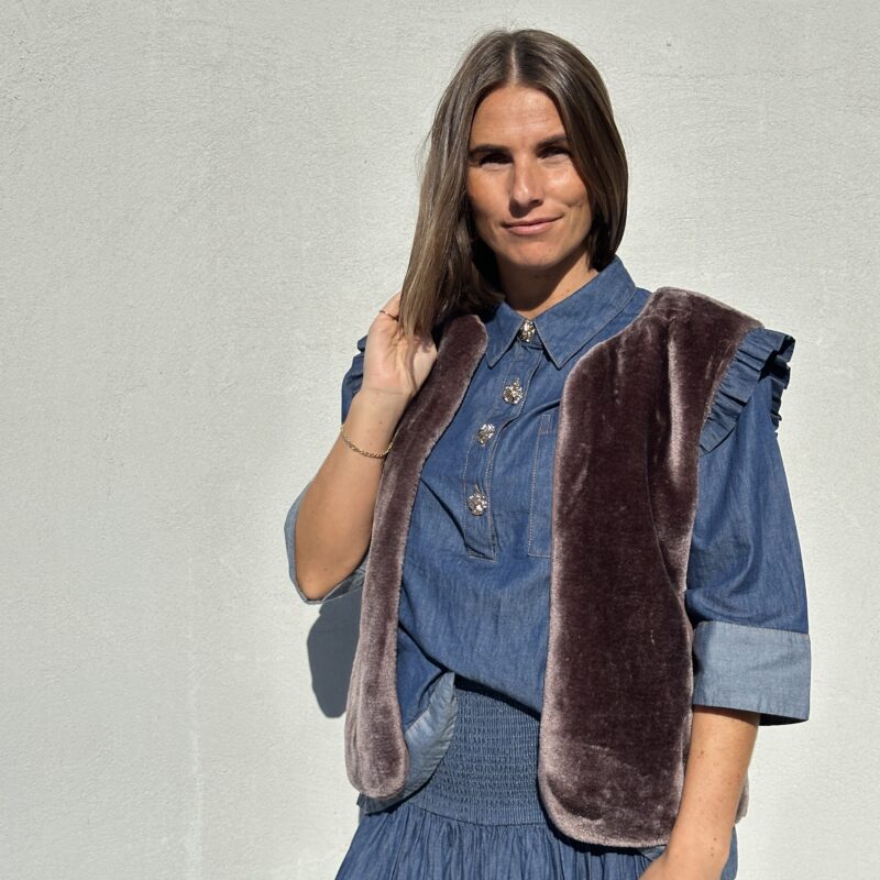 Gaspar Duffy vest brun