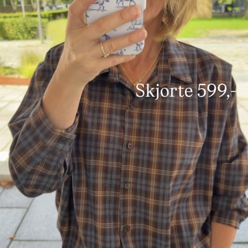 Amaze Cph Nina skjorte tern/brun