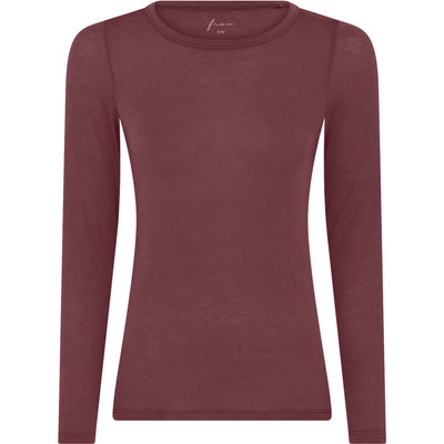 Frau Cashmere bluse Red Mahogany l/æ
